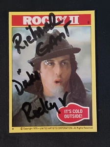 RICHARD GANT AUTOGRAPH PLAYED DUKE IN ROCKY 5 - Picture 1 of 3