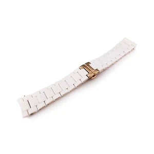 WHITE 20mm RUBBER/STEEL Strap Band Bracelet fit Emporio Armani AR5943 - Picture 1 of 3
