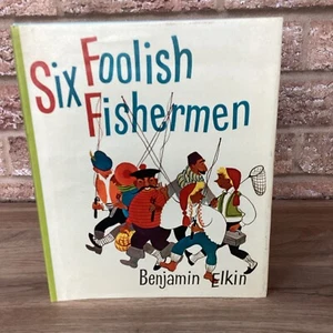 Six Foolish Fishermen By Benjamin Elkin 1963 3rd Impress DJ HB Brockhampton - Picture 1 of 15