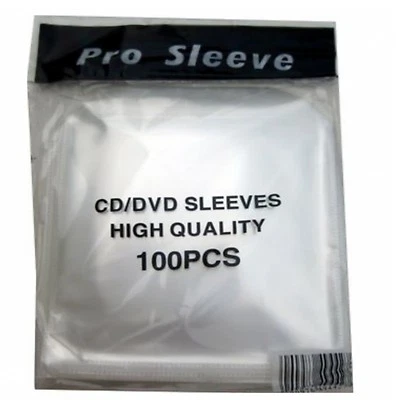 TRENDSKY 500 x SCHUTZHÜLLEN FOLIEN HÜLLEN SLEEVE CD DVD BLURAY SLEEVES HÜLLE MIT LASCHE