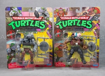 Teenage Mutant Ninja Turtles Classic Retro Bebop Rocksteady Double Pack Figures - Image 1 of 4
