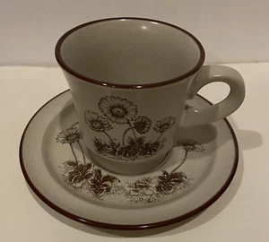 noritake stoneware desert flowers Cups & Saucers - Picture 1 of 3