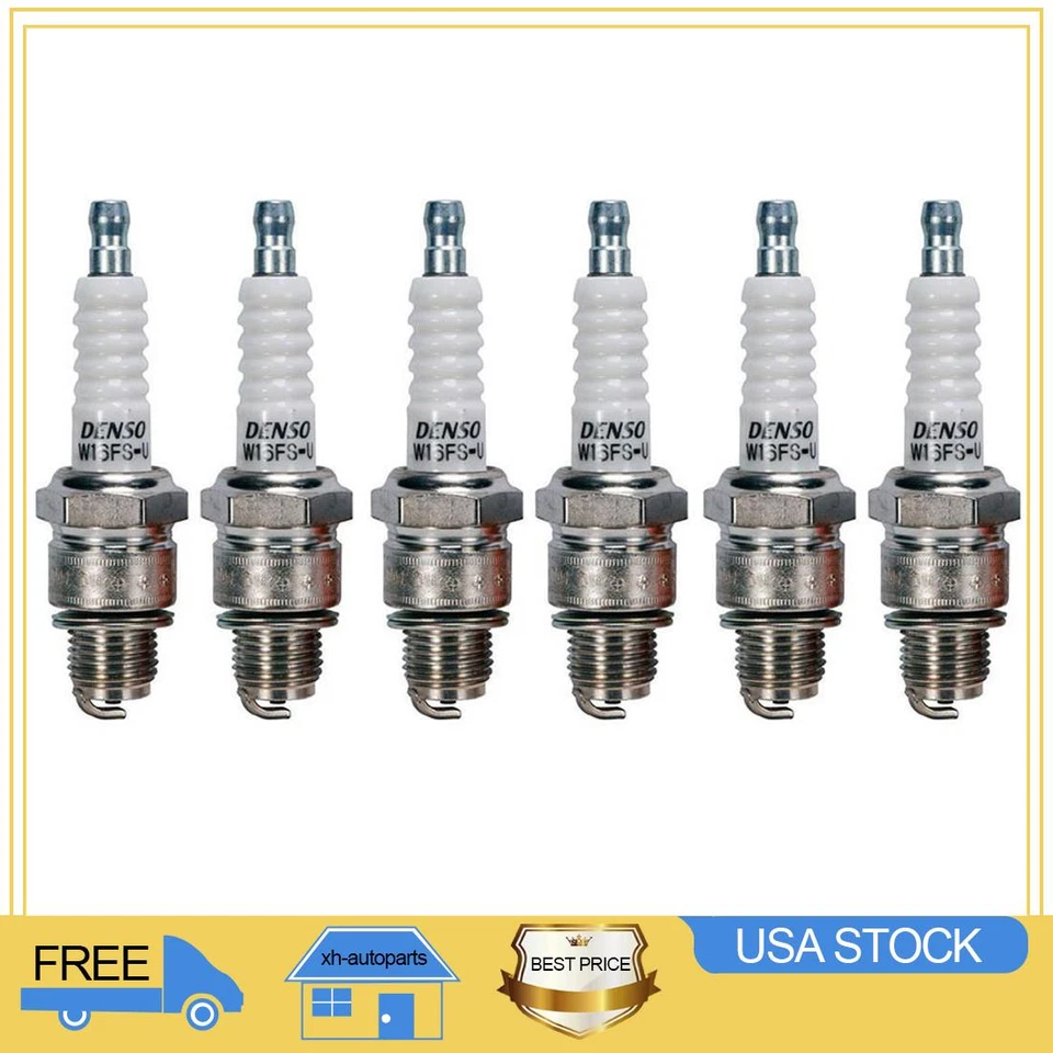 DENSO Auto Parts  Spark Plug 6x for 1961 - 1963 Chevrolet Corvair - Image 1 of 2