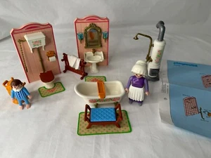 Playmobil 5324 Bathroom for Victorian Mansion Dollhouse 1992 - Picture 1 of 7