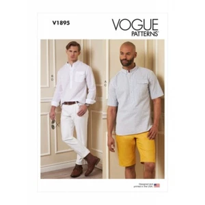 Vogue Patterns V1895 Men's Shirts, Shorts and Trousers Co-ord - Picture 1 of 2