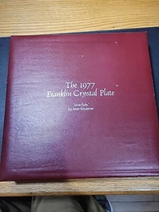 The 1977 Franklin Crystal Plate - Snowflake by Peter Yenawine Signed - W Germany - Picture 1 of 10