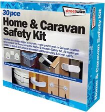 30Pce Home & Caravan Baby / Child Safety Kit - Door Socket Covers Locks & Guards