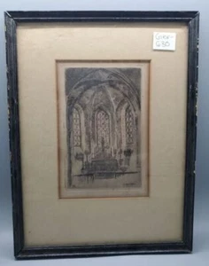 1927 French Etching - Signed Gremillet - Picture 1 of 3