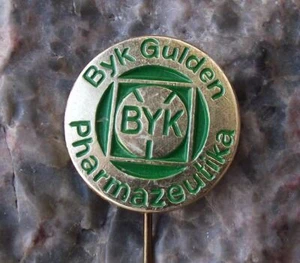 Antique Byk Guldenwerke AG Germany Pharmacutical Chemicals Pin Badge - Picture 1 of 2