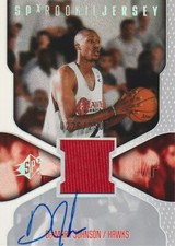 2000-01 SPx Basketball #117 Dermarr Johnson Rookie Jersey AUTO /2500