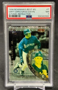 Griffey/Grieve/Gwynn/Guerrero Atomic Refractor PSA 7 Bowmans Best Mirror Image 7 - Picture 1 of 2
