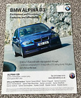 Rare Vintage 2000'S Magazine Advert Art Picture Alpina Bmw D3 Sytner  Ad 00'S