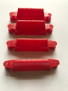 Set of 4 Gottlieb Red Tent Style Pinball Lane Guides 2 1/2 inch  ( NEW ) - Picture 1 of 2