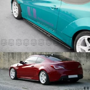 UNR Performance Side Splitters for Hyundai Genesis Coupe 09-16 Fits BK1 & BK2 - Picture 1 of 8