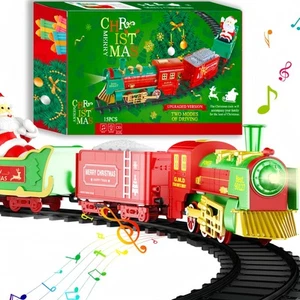 Train Set-Christmas Train Sets for Around The Tree, Toy Train Sets with Sound... - Picture 1 of 7