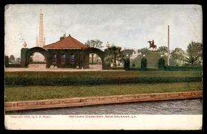 Postcard Metairie Cemetery, New Orleans, LA - Picture 1 of 2
