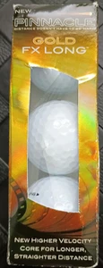 NEU Pinnacle Gold FX Long Golfbälle 3er Pack Sleeve Long Drive Distance - Bild 1 von 4