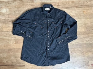 Camisa Scully Snap Button Gun Fighter Western Rodeo Vaquero LS Para hombres Grande - Imagen 1 de 10