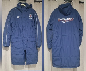 Arena Team Line Evolution Racing Club Men L Hooded Parka Insulated Swim Jacket - Picture 1 of 12