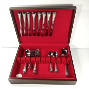 49 Pc Oneida Needlepoint Beaded Artistry Stainless Flatware Fork Spoon Knife Set - Picture 1 of 11