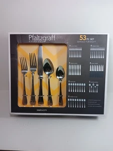 Pfaltzgraff Everyday Simplicity 53-teiliges Edelstahl Besteckset Service 8 - Bild 1 von 5
