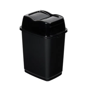 Garbage Can with Swing Top Lid – Durable, Fingerprint Resistant – 1.25 Gallon. - Picture 1 of 3