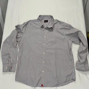 Untuck It Langarm Button Down Gr. XL grau Gingham - Bild 1 von 8