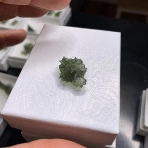 Moldavite (rough) Besednice (1.544gr) 'tree' or 'cross' form healing crystal - Picture 1 of 1