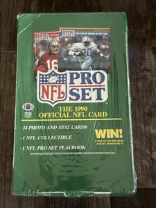 1990 Pro Set Series 1 Football Wax Box Factory Sealed 36 Packs Lombardi Hologram - Picture 1 of 6