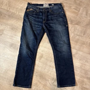Ariat M4 Herren Jeans 34x30 (36x29) Relaxed Straight Leg Dunkelblau - Bild 1 von 14
