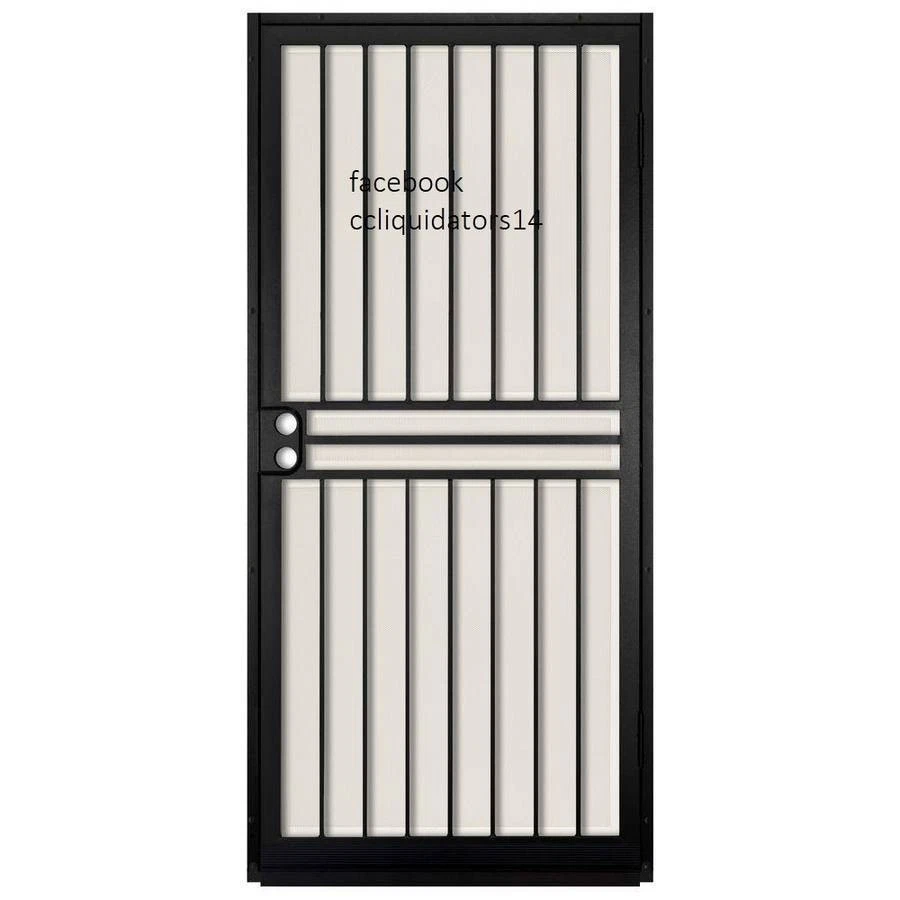 Suporte de superfície preto 36" x 80" Guardian aço oscilante segurança (31R) - Imagem 1 de 4