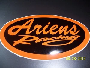 Adesivo vinile 1-4" X 7" Ariens Racing nuovo (arancione e nero) L@@K - Foto 1 di 1