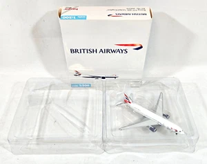 Herpa Wings British Airways Boeing 777-200 United Kingdom, 1.500 Scale, Boxed - Foto 1 di 9
