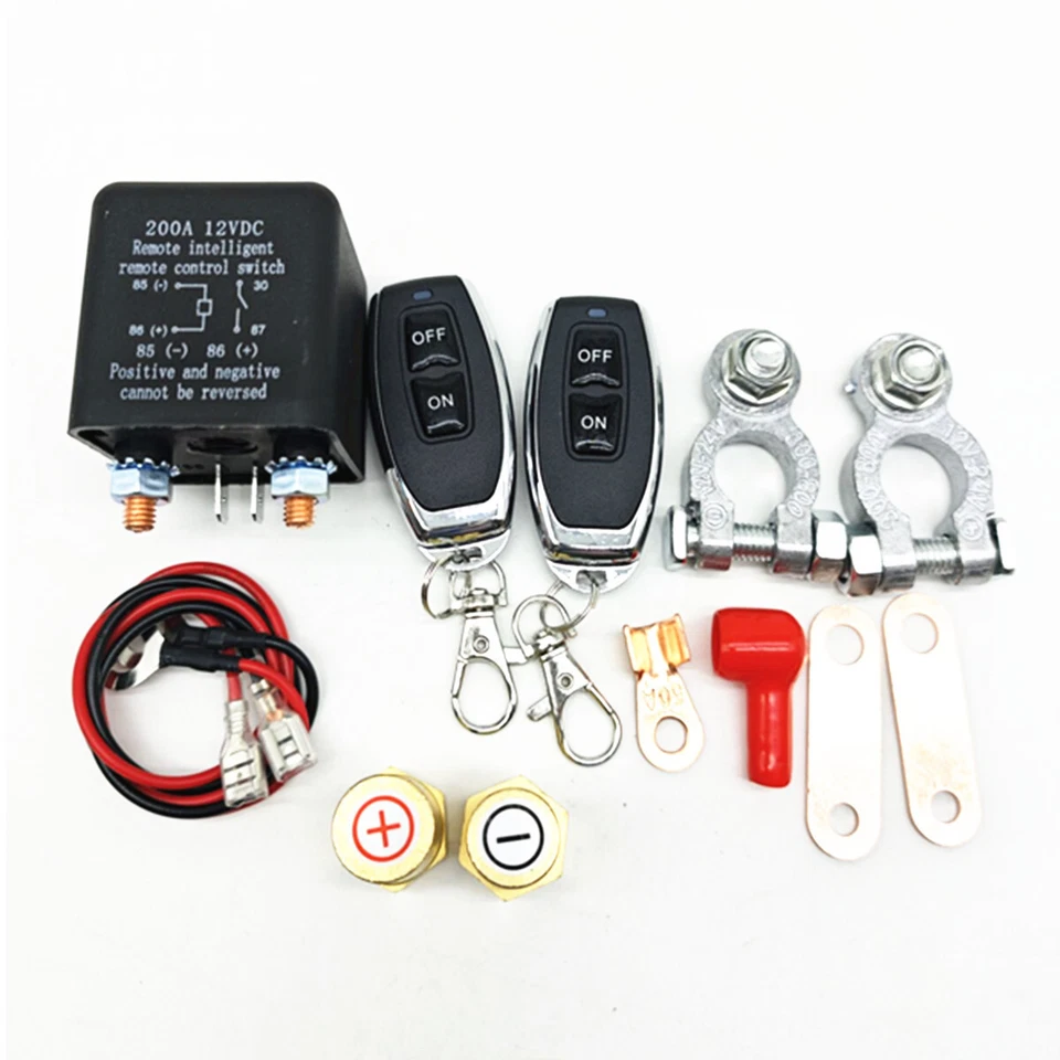 Control Remoto Inalámbrico Antirrobo Interruptor Batería Coche Relé Corte Aislador 12V Foto 1 de 4