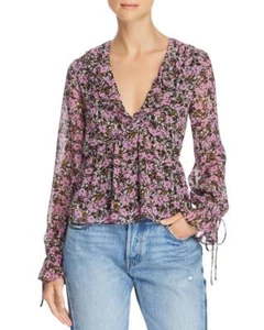 Top con volantes LoveStoned LoveStoned $95 Lost + Wander para mujer A1725 - Imagen 1 de 12