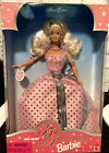 1997 Barbie 35th Anniversary Walmart Doll Mattel Blonde Pink / Silver Dress