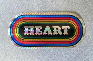 Herz Rock & Roll Band Prisma Aufkleber Regenbogen Sticker Vintage - Bild 1 von 2
