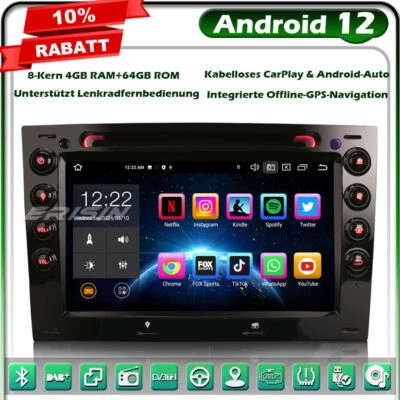 8-Kern Android 13 GPS Navi DVD Autoradio Renault Megane 2 DAB+4G WiFi BT CarPlay - Bild 1 von 4