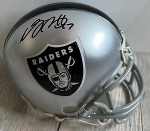 Mini Casco Davante Adams Autografato Firmato LAS VEGAS RAIDERS VSR4 BECKETT BAS - Foto 1 di 2