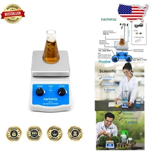 Compact SH-2 Hot Plate Magnetic Stirrer - Up to 2000 RPM Control & 1000mL Cap - Picture 1 of 8