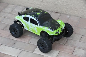 Custom Body Muddy WB Green Buggy for ARRMA BIGROCK BLX 1/10 RC TRUCK Car - Imagen 1 de 11
