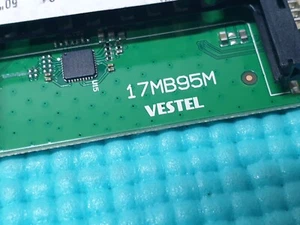 HAUPT AV PLATINE MB HITACHI 50HYT62UB TV VESTEL 17MB95M 23224664 BILDSCHIRM:LC500DUJ - Bild 1 von 3