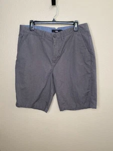 Vans Mens Gray Chino Shorts Size 34 Cotton Blend Casual Wear button lightweight - Picture 1 of 7
