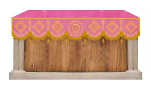 Liturgical Church Superfrontal Ornate with Embroidered Trims - Picture 1 of 24