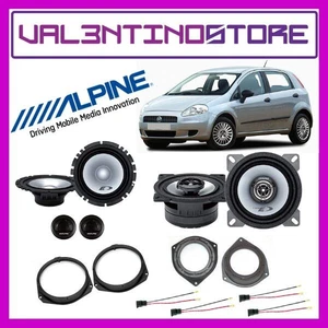 Kit 6 Casse Altoparlanti Alpine - Fiat Grande Punto Anteriori 16,5cm + Tw e Post - Foto 1 di 1