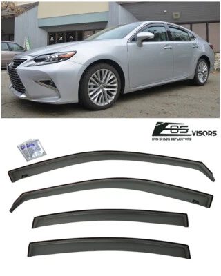 Viseras de ventana lateral estilo en canal deflectores de lluvia para Lexus serie ES 13-18 Foto 1 de 4