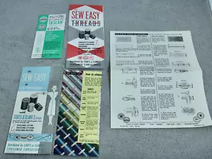 Coats Clarks Advertising Pamphlets Threads Sew Instructions 1950s Lot of 5 - Picture 1 of 8