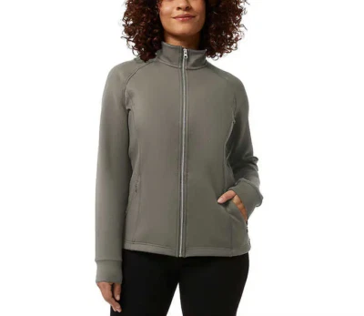 NWT 32 Degrees Heat Women's Active Full Zip Jacket Castor Gray Size M $60 TT021 - Image 1 of 4