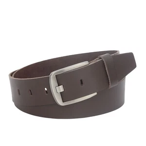 Gürtel Leder Braun 4cm breit Herren Damen Ledergürtel 100% Leder Kürzbar NEU - Bild 1 von 4