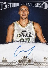 RUDY GOBERT 2015-16 PANINI SHORT KINGS STUDIO SIGNATURES CAR /99